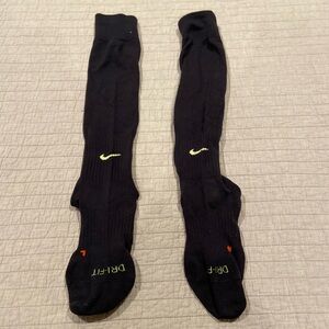 Nike Dri-FIT Black Soccer Socks Over the Calf Adult Large